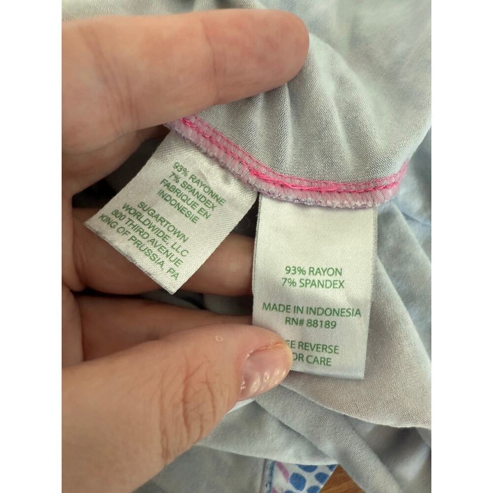 Lilly Pulitzer Sophie Dress Blue Haven Little Flamenco Print Size XS - Picture 7 of 8